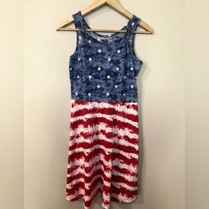SO Girls America Flag Dress Size XL 14/16